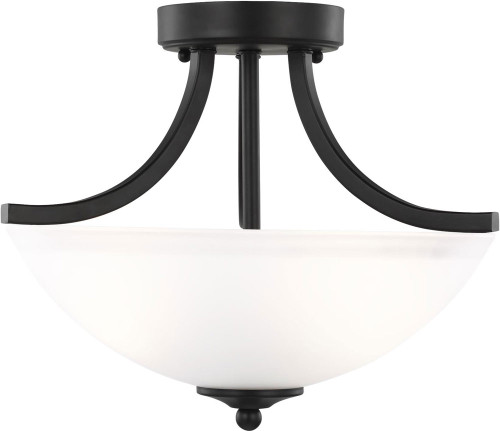 Generation Lighting 7716502EN3-112 Geary Midnight Black LED 14" Overhead Lighting