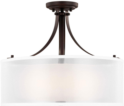 Generation Lighting 7737303EN3-710 Elmwood Park Bronze LED Ceiling Light Fixture