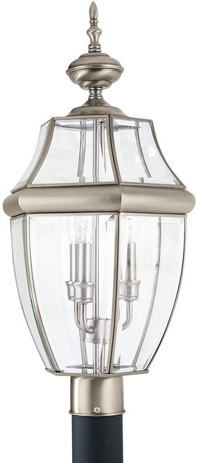 Generation Lighting 8239EN-965 Lancaster Traditional Antique Brushed Nickel LED Exterior Post Light Fixture