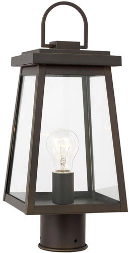 Visual Comfort Studio 8248401EN3-71 Founders Antique Bronze Exterior Lamp Post Light Fixture