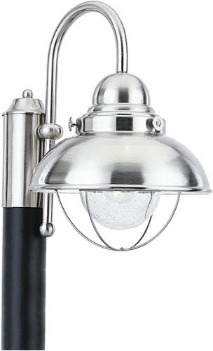 Generation Lighting 8269EN3-98 Sebring Modern Brushed Stainless Exterior Post Lighting