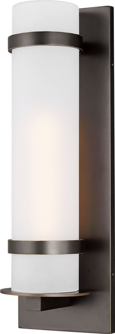 Generation Lighting 8718301-71 Alban Modern Antique Bronze Exterior Large Wall Sconce Lighting