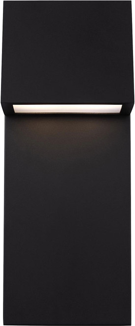 Visual Comfort Studio 8763393S-12 Rocha Contemporary Black LED Outdoor 8" Wall Lighting