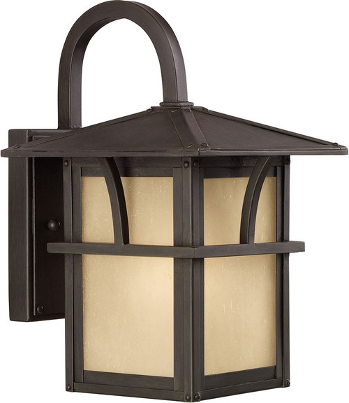 Generation Lighting 88880-51 Medford Lakes Craftsman Statuary Bronze Outdoor 7" Wall Lamp