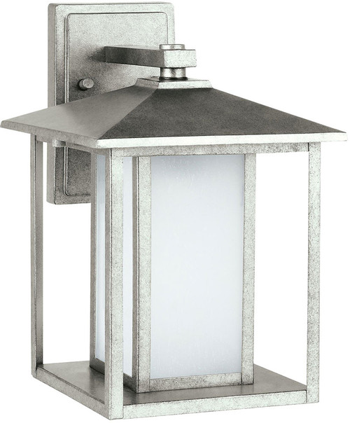 Generation Lighting 89031EN3-57 Hunnington Modern Weathered Pewter LED Outdoor 9" Wall Lighting Fixture
