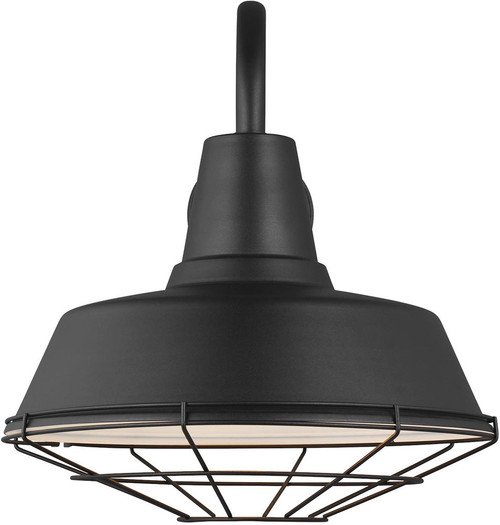 Visual Comfort Studio 98374-12 Barn Light Modern Black 16" Cage