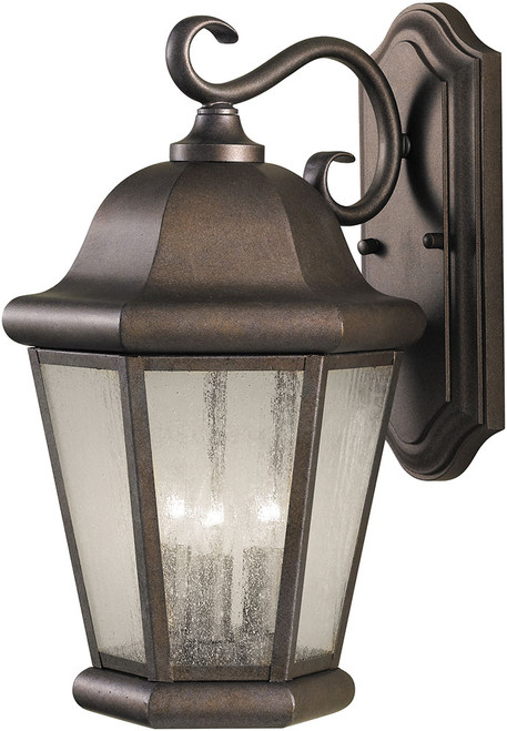 Generation Lighting OL5902CB Martinsville Traditional Corinthian Bronze Exterior 10" Wall Sconce