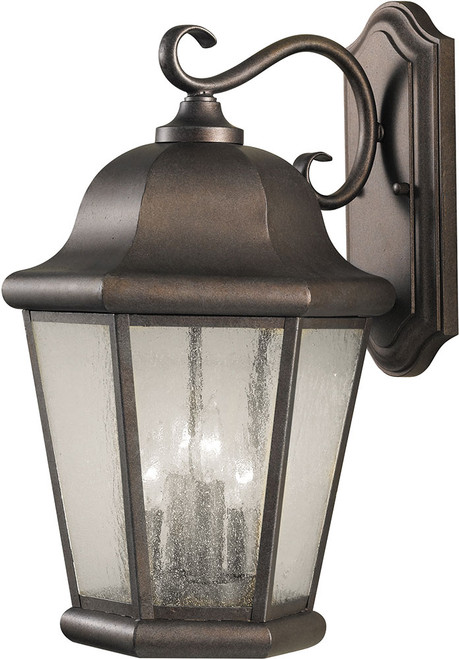 Generation Lighting OL5904CB Martinsville Traditional Corinthian Bronze Exterior 12" Lamp Sconce