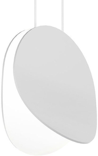 Sonneman 1765.03 Malibu Discs Modern Satin White LED 7.5" Mini Lighting Pendant