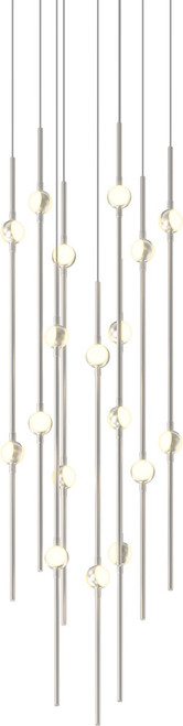 Sonneman 2012.13W Constellation Modern Satin Nickel LED 12" Multi Pendant Lighting Fixture