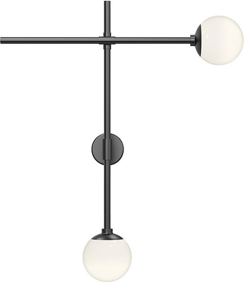 Sonneman 2062.25 Sabon Contemporary Satin Black LED Wall Sconce Lighting