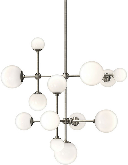 Sonneman 2064.13 Sabon Contemporary Satin Nickel LED Chandelier Light