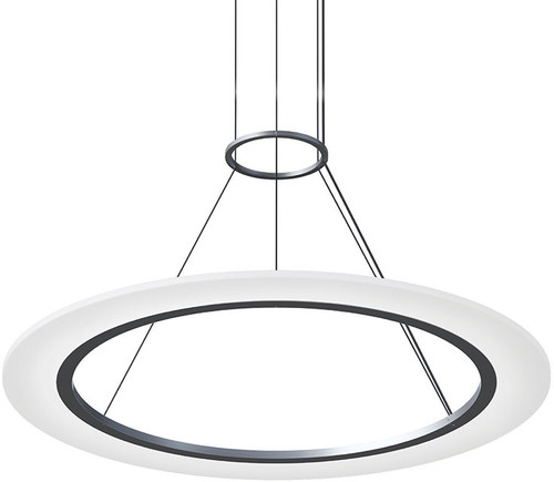 Sonneman 2072.16 Arctic Rings Contemporary Bright Satin Aluminum LED 30" Hanging Pendant Lighting