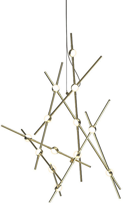 Sonneman 2151.38W-27-J20 Constellation Aquila Minor Modern Satin Brass LED 26" Ceiling Chandelier