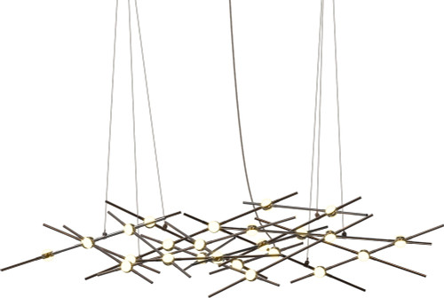 Sonneman 2155.33W Constellation Ursa Minor Modern Espresso Black LED Island Light Fixture