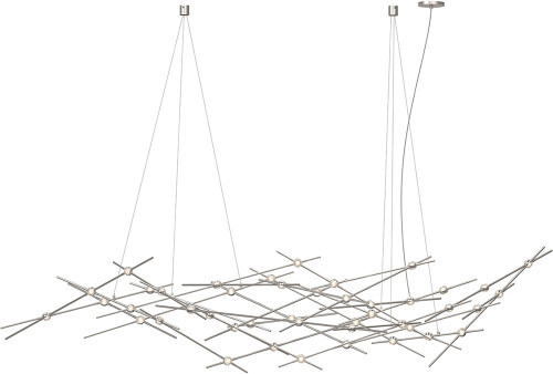 Sonneman 2158.13C-27 Constellation Ursa Major Contemporary Satin Nickel LED 2700K 93" Chandelier Lamp