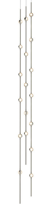 Sonneman 2161.13C-T Constellation Modern Satin Nickel LED 76" Multi Pendant Lamp