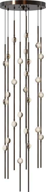 Sonneman 2162.33C-S Constellation Andromeda Modern Espresso Black LED Multi Drop Lighting Fixture