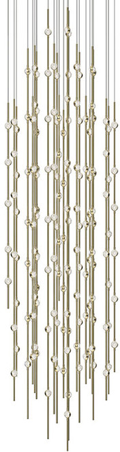 Sonneman 2164.38C Constellation Andromeda Modern Satin Brass LED Multi Drop Lighting