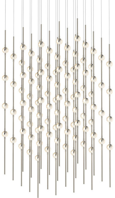 Sonneman 2168.13C Constellation Contemporary Satin Nickel LED 36" Multi Drop Ceiling Light Fixture