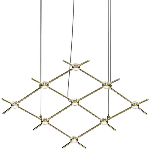 Sonneman 21Q38-RC3312-27 Constellation Aquarius Minor Contemporary Satin Brass LED Hanging Light
