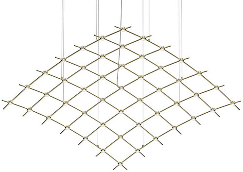 Sonneman 21Q38-RC7712 Constellation Aquarius Major Contemporary Satin Brass LED Drop Lighting Fixture
