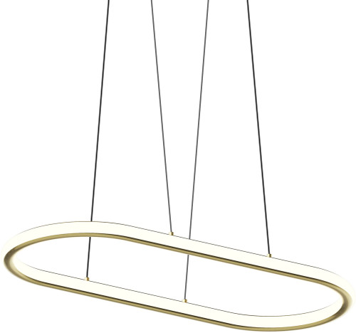 Sonneman 2241.14 Luna Modern Brass LED 36" Kitchen Island Lighting