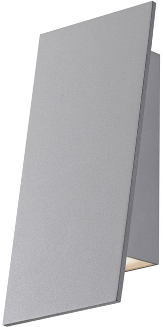 Sonneman 2361.74.WL Angled Plane Modern Textured Gray LED Interior/Exterior Light Sconce