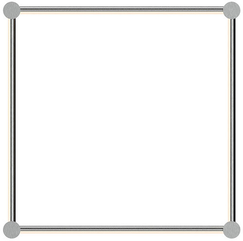 Sonneman 23QSCSR22R120PHA Purolinear 360 Contemporary Satin Chrome LED 25" Wall Mounted Lamp