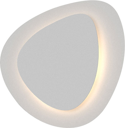 Sonneman 2692.98 Abstract Panels Contemporary Textured White LED Wall Lamp