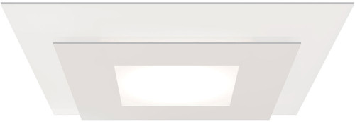 Sonneman 2759.98-35 Offset Textured White LED 3500K Flush Lighting