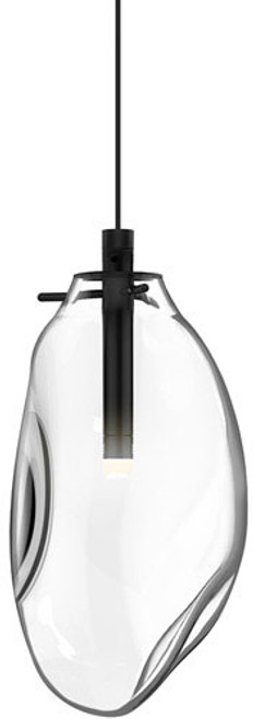 Sonneman 2970.25C Liquid Contemporary Satin Black 6" Mini Drop Ceiling Light Fixture