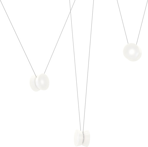 Sonneman 3471.77W-S3 Yo Yo Contemporary Natural Anodized LED White Multi Drop Ceiling Lighting