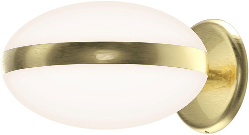 Sonneman 3610.14 Pillows Contemporary Brass LED Wall Light Fixture