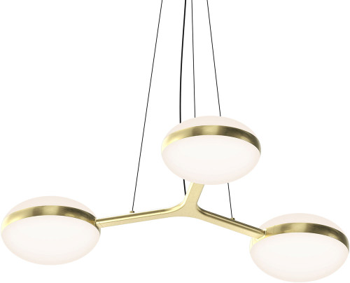 Sonneman 3612.14 Pillows Modern Brass LED Chandelier Lamp