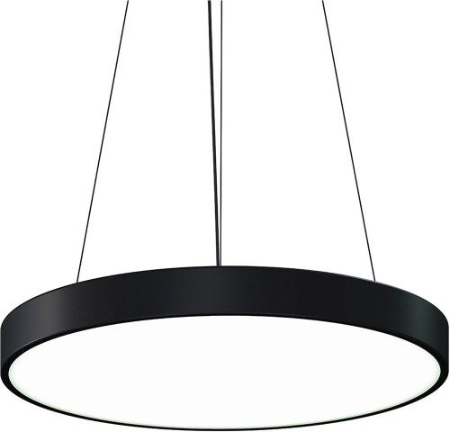 Sonneman 3744.25-35 Pi Satin Black LED 3500K 24" Pendant Lamp