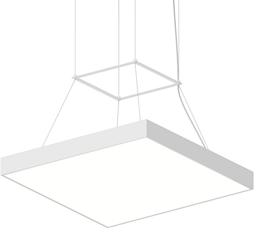 Sonneman 3973.03 Pi Contemporary Satin White LED 24" Hanging Light