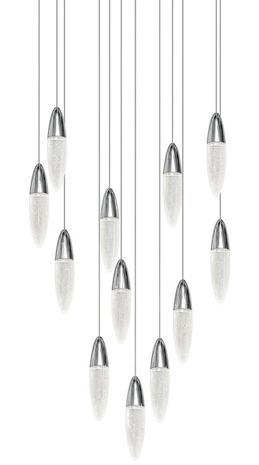Sonneman 4164.01 Sultana Modern Polished Chrome LED Multi Pendant Light
