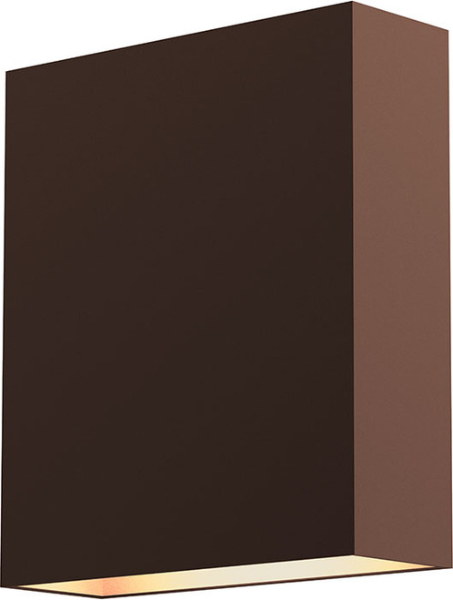 Sonneman 7105.72-WL Flat Box Modern Textured Bronze LED Wall Sconce Light