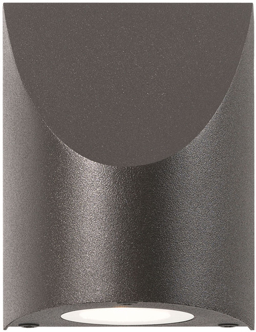 Sonneman 7222.72.WL Shear Contemporary Textured Bronze LED Indoor/Outdoor Wall Lighting
