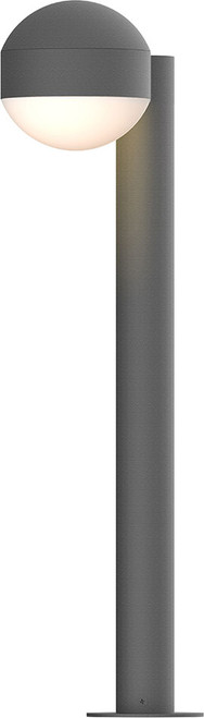 Sonneman 7304.DC.DL.74.WL REALS Contemporary Low Voltage Textured Gray LED Outdoor Bollard Landscape Light