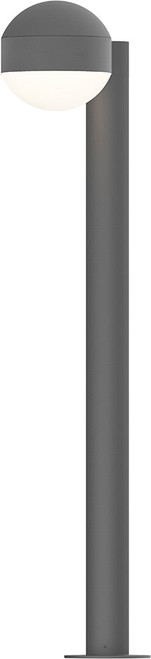 Sonneman 7305.DC.DL.74.WL REALS Contemporary Low Voltage Textured Gray LED Outdoor Bollard Landscape Light