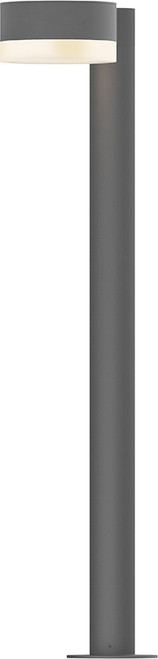 Sonneman 7305.PC.FW.74.WL REALS Contemporary Low Voltage Textured Gray LED Outdoor Bollard Landscape Lighting Fixture