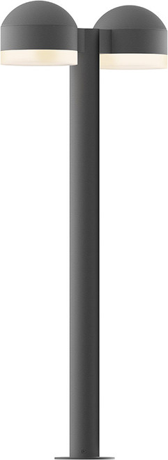 Sonneman 7308.DC.FW.74.WL REALS Contemporary Low Voltage Textured Gray LED Outdoor Bollard Landscape Lighting Fixture