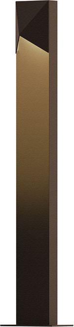 Sonneman 7323.72.WL Triform Compact Contemporary Low Voltage Textured Bronze LED Outdoor Bollard Landscape Lighting