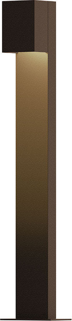 Sonneman 7343.72.WL Box Modern Low Voltage Textured Bronze LED Exterior Bollard Landscape Lighting Design