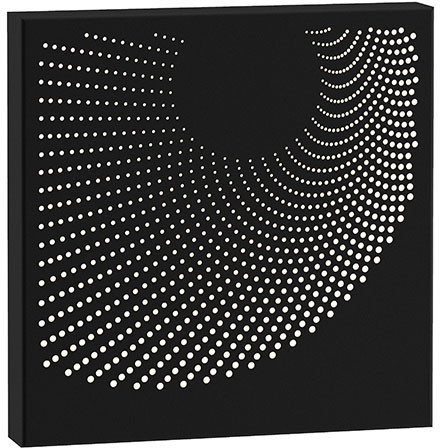 Sonneman 7456.97-WL Dotwave Modern Textured Black LED Exterior 10" Wall Light Fixture