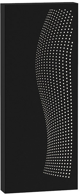 Sonneman 7458.97-WL Dotwave Modern Textured Black LED Exterior 15" Wall Lighting Sconce