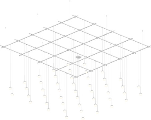 Sonneman SLS1141-W Suspenders Modern Satin White LED Multi Pendant Lighting