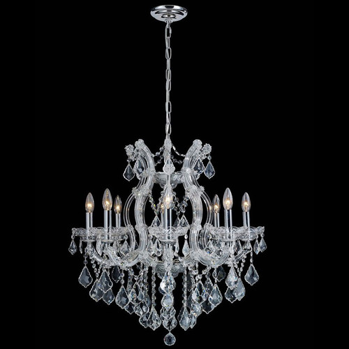 StarFire Crystal 6326CH Maria Teresa Classic Chrome Chandelier Light